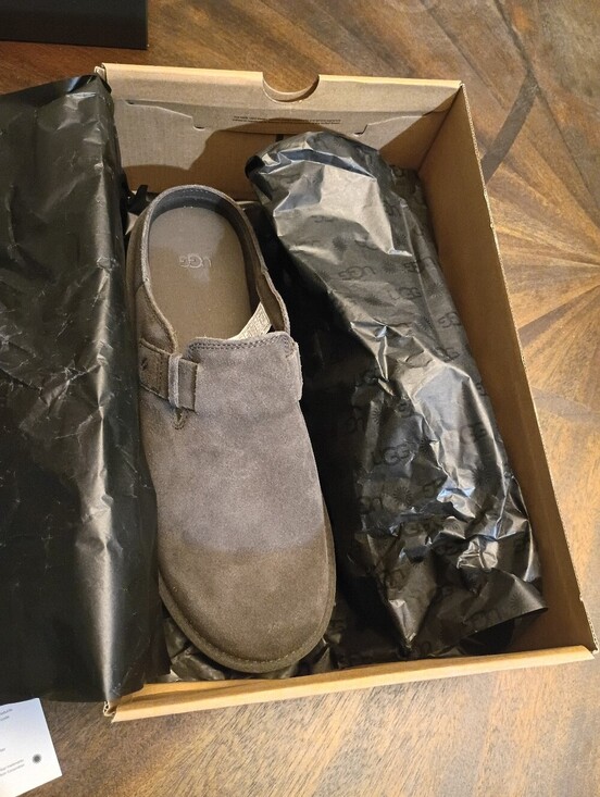 NWT UGG New Heights Mule Clog Gray Suede Men\'s Size 11 NWB Style 1178852 main image 7